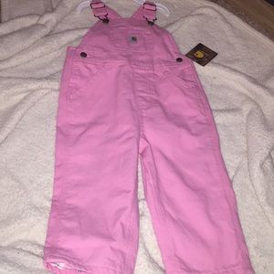 Carrhartt toddler overalls. Pink 2t